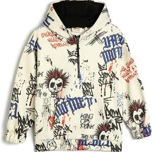 Oversize Kapşonlu Sweatshirt
