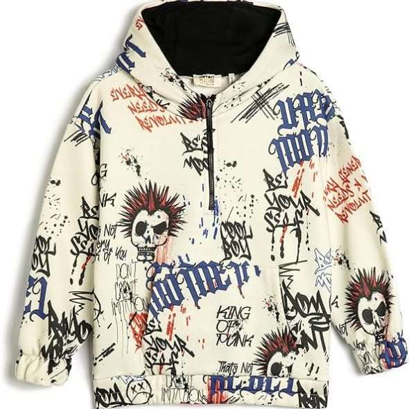 Oversize Kapşonlu Sweatshirt