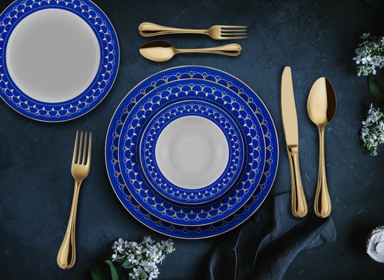 MIREIRA Yemek Takımı Porselen 24 Parça 6 Kişilik Yemek Takımı