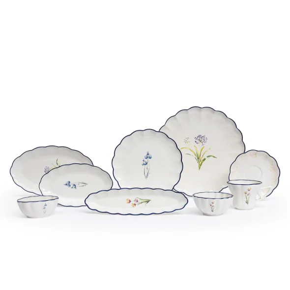 Maxx Doria Flower Blue 6 Kişilik 29 Parça Kahvaltı Takımı