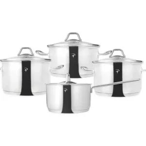 Porland Benigma Çelik Tencere Takımı 8 Parça