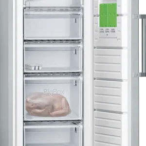 iQ300 GS33VVIE0N Solo Derin Dondurucu 176 x 60 cm Kolay temizlenebilir Inox