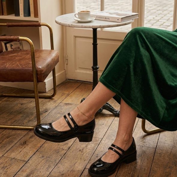 Kadın Rugan Mary Jane Ayakkabı