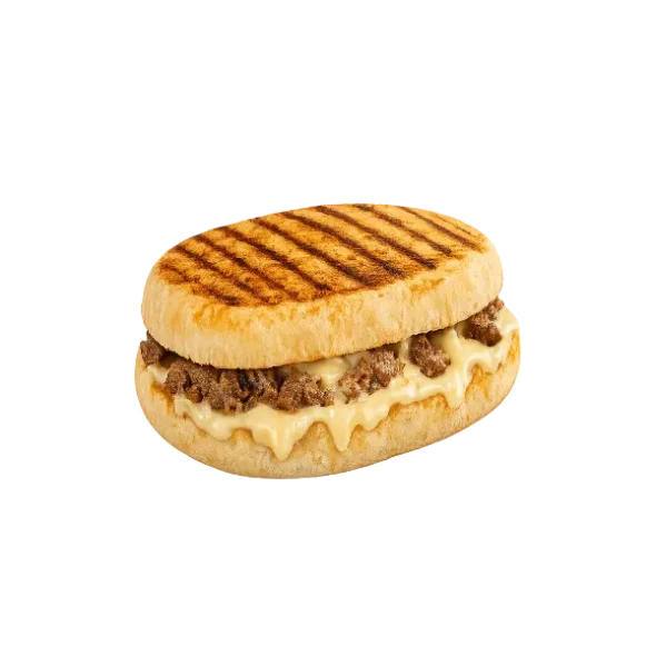 Bazlama Tost Kavurmalı Kaşarlı