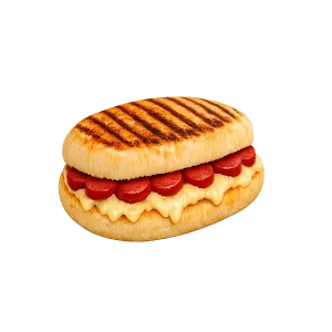 Bazlama Tost Sucuklu Kaşarlı