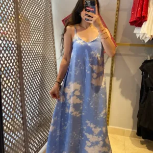 BATİK DESENLİ ELBİSE