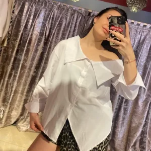 BEYAZ TEK OMUZ GÖMLEK