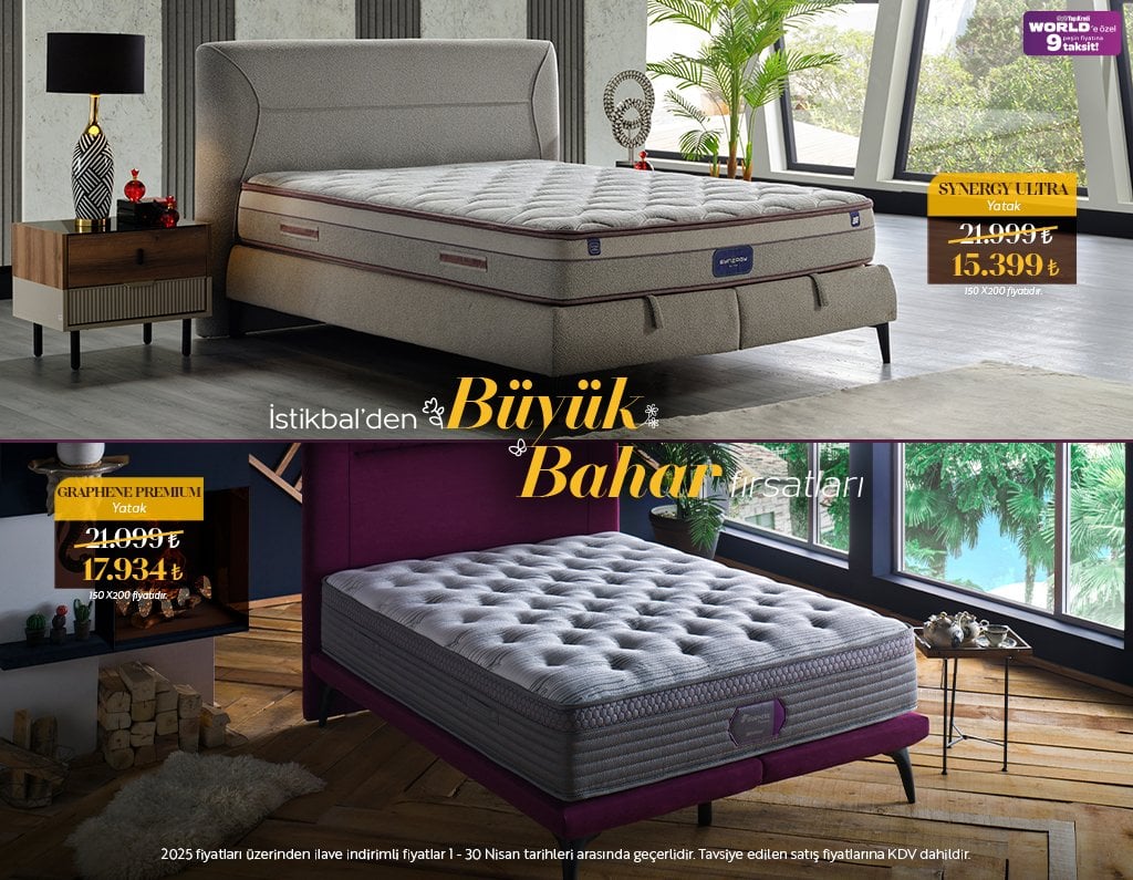 Graphene Dream, Graphene Premium, Unstress Yatak ve Synergy Prime Yataklar