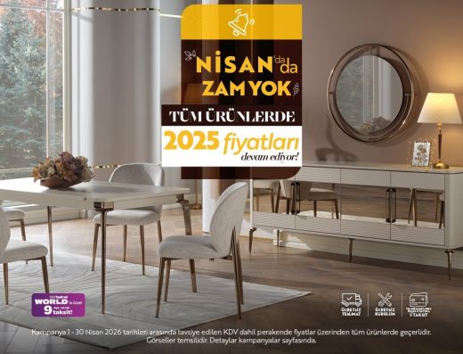 İSTİKBAL’DE TÜM ÜRÜNLERDE 2025 FİYATLARI