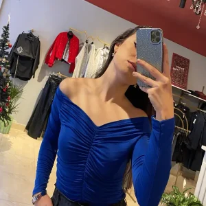 KAYIK YAKA SAKS BLUZ