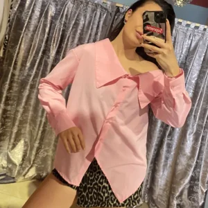 PEMBE TEK OMUZ GÖMLEK