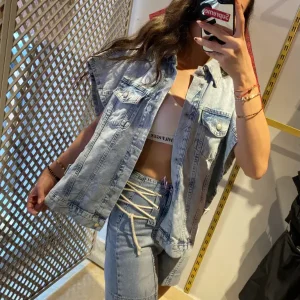 YÜKSEK BEL DENIM ŞORT