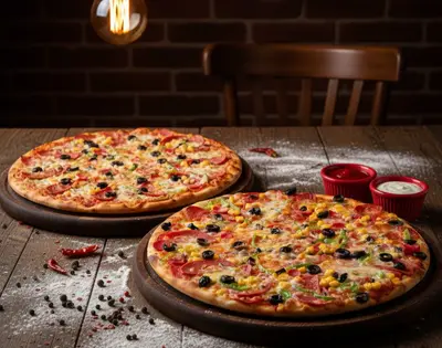 2'li Karışık Büyük Boy Pizza