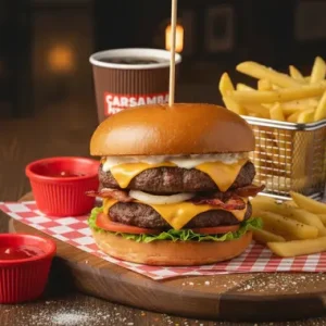 Double Et Burger Menü