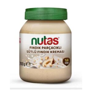 Nutas Fındık Parçacıklı Sütlü Fındık Kreması 700 gr
