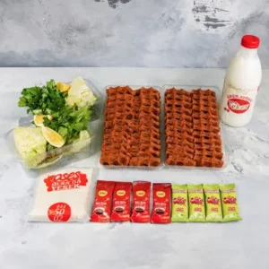 Çiğ Köfte (1 kg.) & Litrelik İçecek Menü