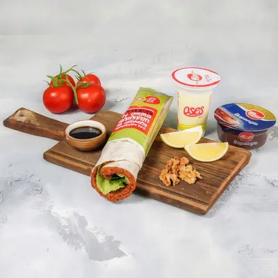 Mega Çiğ Köfte Dürüm & Tatlı Menü