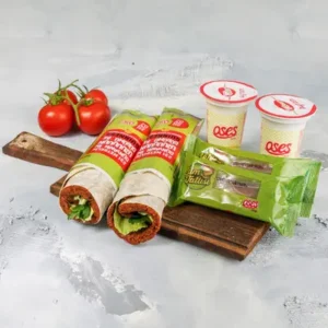 2'li Çiğ Köfte Dürüm & Şam Tatlısı Menü