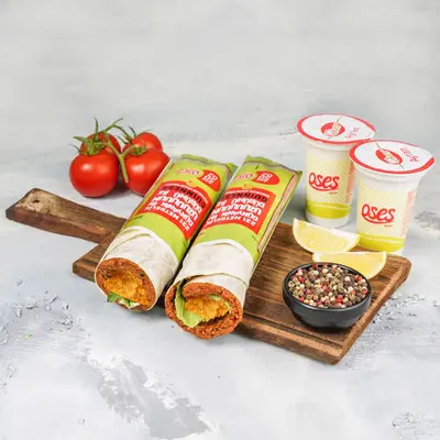 2'li Doritoslu Mega Çiğ Köfte Dürüm Menü