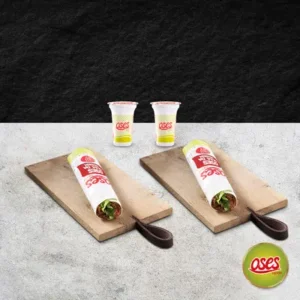 2'li Mega Çiğ Köfte Dürüm Menü